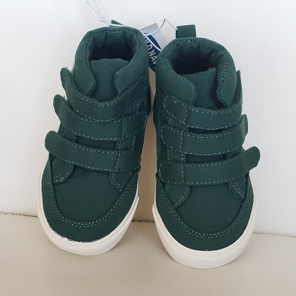 Old Navy toddler canvas & cord high top sneakers - Picture 2 of 5